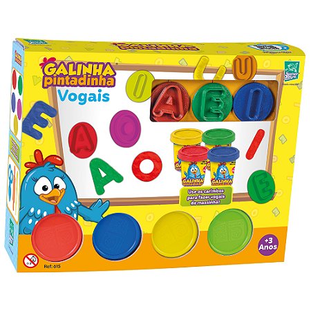 Brinquedo Galinha Pintadinha Vogais