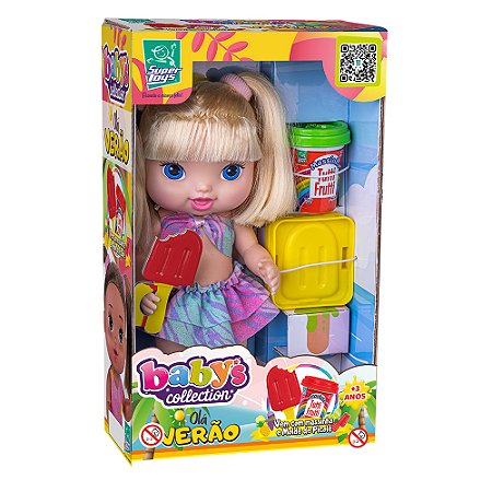 Boneca Babys Collection Olá Verão Loira