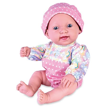 Boneca Life Baby Menina Com CHupeta