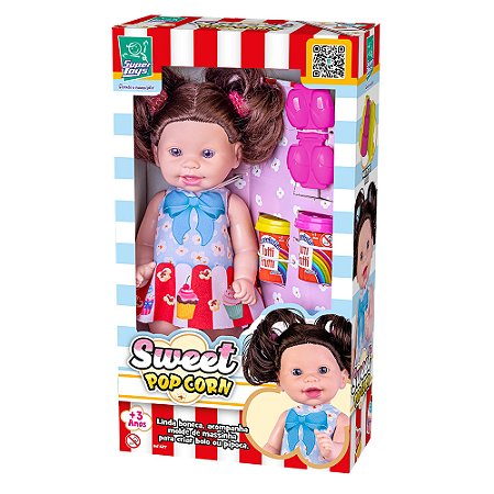 Boneca Sweet Pop Corn Pipoca Com Massinhas