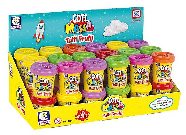 Brinquedo Display Coti Massa Tutti Frutti C/36 Cada