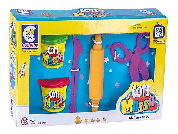 Coti Massa Kit Confeiteiro Massinha Cotiplas