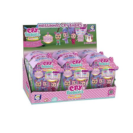 Brinquedo Massinha Display Cry Babies Surprise
