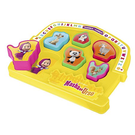 Brinquedo Quebra Cabeça da Masha e o Urso