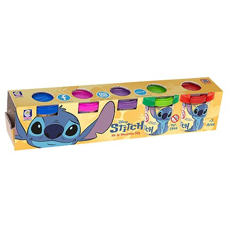 Brinquedo Kit De Massinhas 50g Stitch Disney