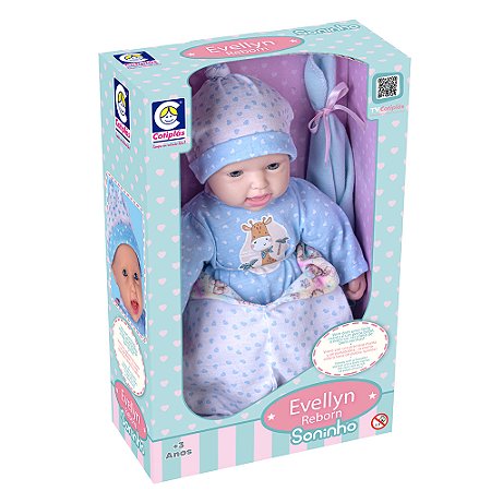 Boneca Evellyn Reborn Soninho Menino