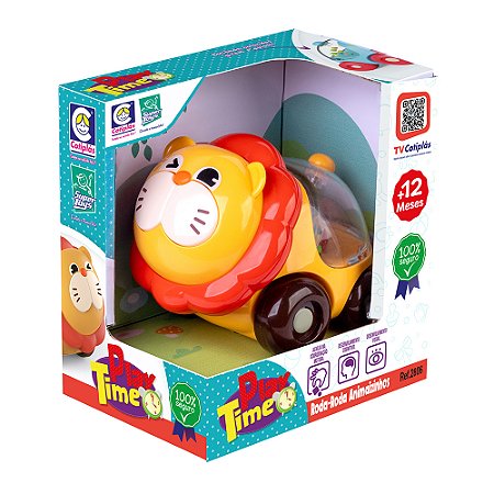 Brinquedo Play Time Roda Rosa Animaizinhos