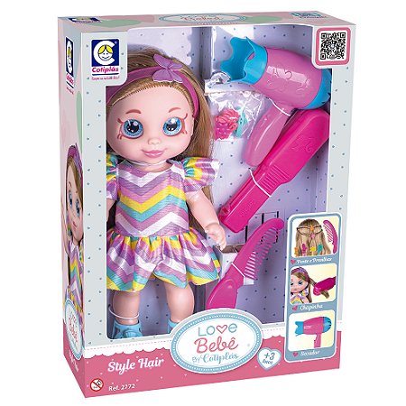 Boneca Love Bebê By Cotiplás Style Hair