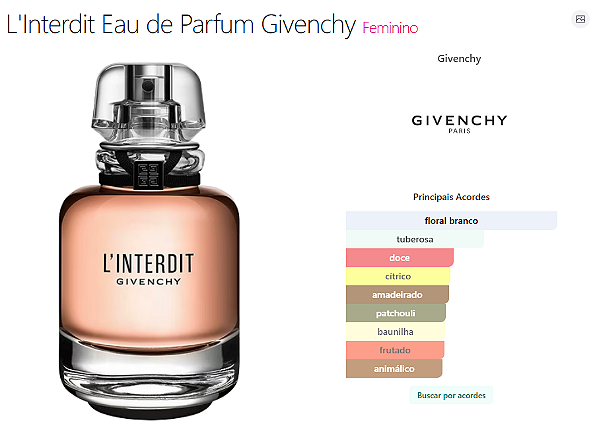 L'Interdit Eau de Parfum Givenchy - 105 ML