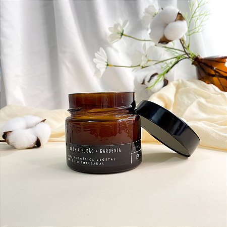 VELA FLOR DE ALGODÃO + GARDÊNIA - 150G