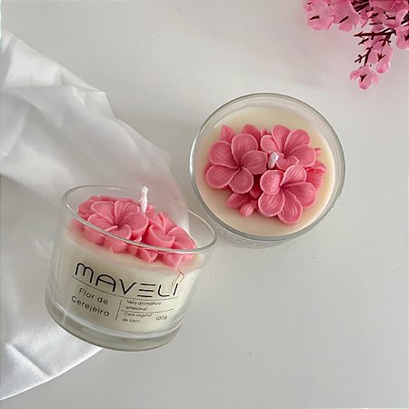 VELA FLOR DE CEREJEIRA- 100g