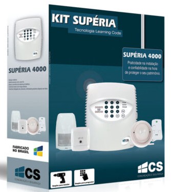 KIT CENTRAL DE ALARME SUPÉRIA 4000 D4 JR SENSOR ULTRA PET CS