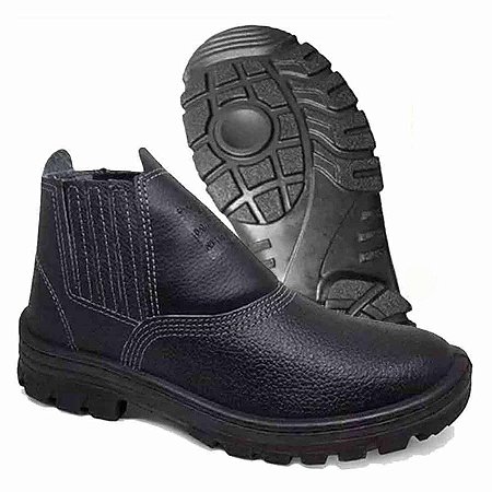 Bota Botina Segurança Elastico Bico De Aço Pu Mono