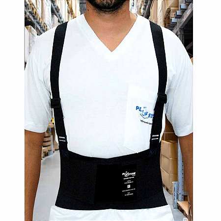 Cinta Ergonômica Abdominal Lombar Premium Com Refletivo Epi