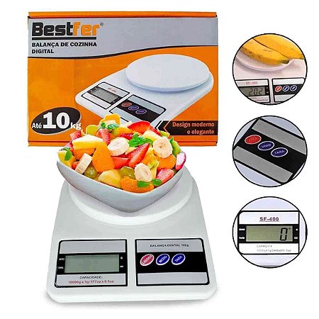 Balança Digital De Precisão Cozinha 10kg Nutrição Dieta