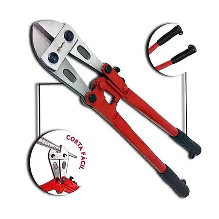 TESOURA CORTE VERGALHAO 18 450MM AÇO CARBONO MTX