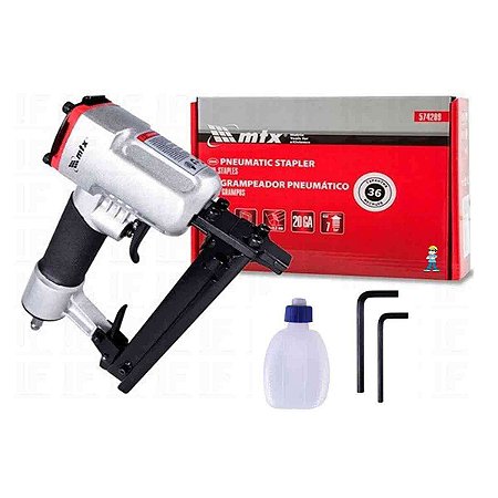 Grampeador Pneumático Para Compressor Grampos De 10 A 22mm Mtx