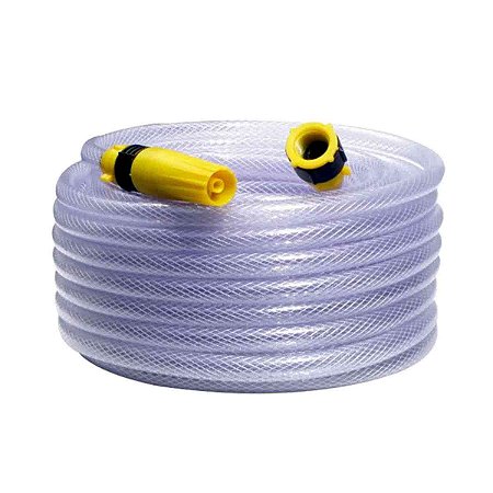 Mangueira Para Jardim Cristal Trançada 7/16 30 MetrosFlexível