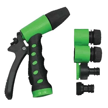 Conjunto Kit Para Irrigação Completo Esguicho Bico e Engate Rápido