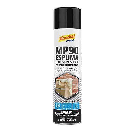 ESPUMA EXPANSIVA DE PU 500ML/320G MUNDIAL PRIME