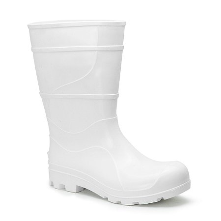BOTA DE PVC GALOCHA BRANCA COM FORRO CA32178 CRIVAL