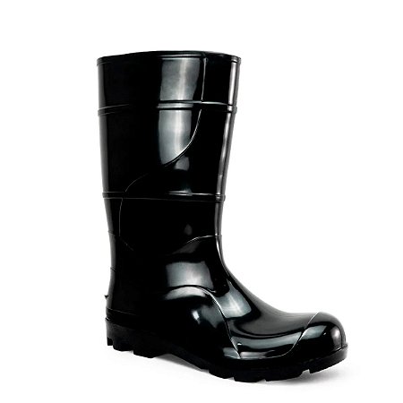BOTA DE PVC CANO LONGO PRETA SEM FORRO CRIVAL CA51209