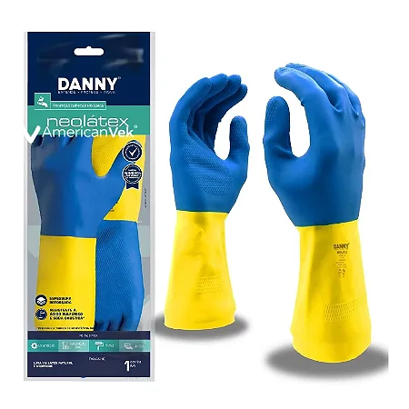 LUVA LATEX NEOPREME BICOLOR NEOLÁTEX DANNY CA5774