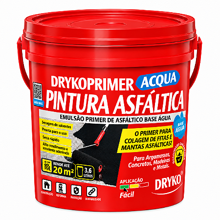 PRIMER ASFÁLTICO A BASE DE AGUA 3,6L DRYKO