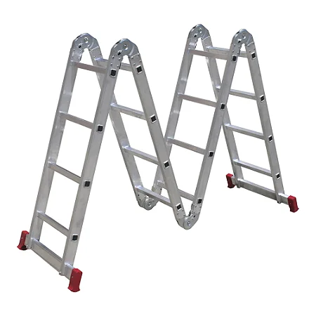 ESCADA ALUMINIO ARTICULADA MULTIFUNÇÃO 13 EM 1 4x4 BOTAFOGO