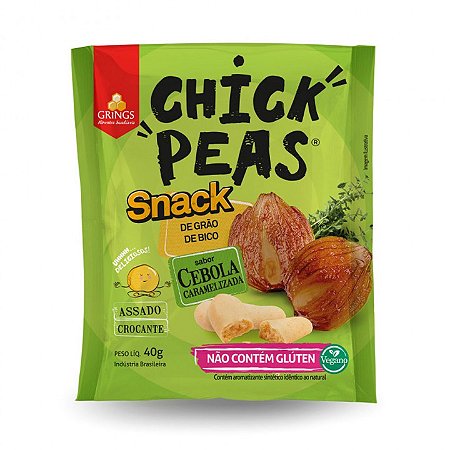 SNACK CHICK PEAS CEBOLA CARAMELIZADA  40g - GRINGS