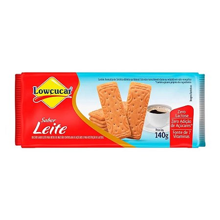BISCOITO SABOR LEITE 140g - LOWÇUCAR