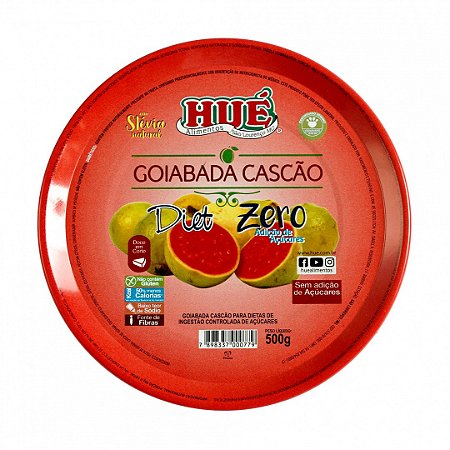 GOIABADA CASCÃO DIET VEGANO ZERO AÇÚCAR 500g - HUÉ