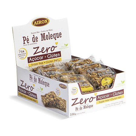 PÉ DE MOLEQUE ZERO AÇÚCAR DISPLAY 336g - AIRON