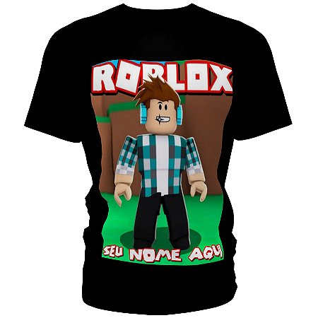 Camiseta Roblox Personalizada com nome