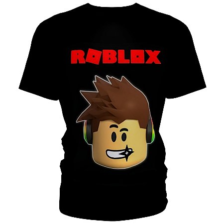 Camiseta Roblox Infantil Juvenil Camisa Game Jogo Skins Personagens Turma  Festa Crianças Preto, Roupa Infantil para Menino Nunca Usado 83706518