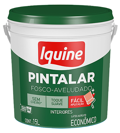Tinta Pintalar Latex Branco Neve Balde 15L Iquine