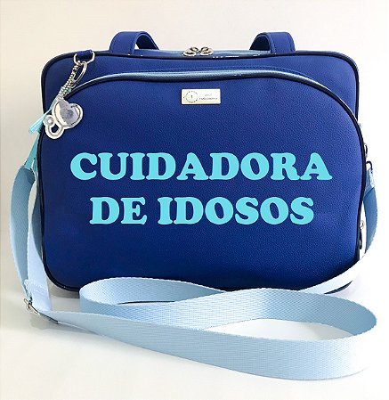 Bolsa Personalizada Cuidadora de Idosos - Azul Royal