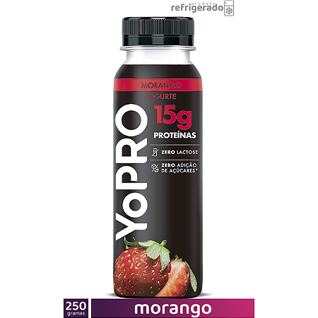 YoPRO Líquido 250g 15g Proteínas Morango