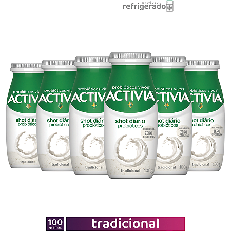 Activia Shot 100g Tradicional (6 unidades)