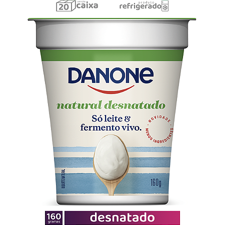 20 Danone Natural 160g Desnatado (CAIXA)