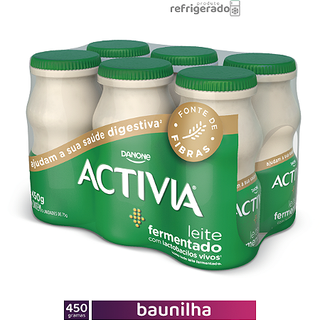 Activia Leite Fermentado 450g X6 Baunilha