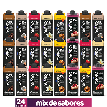 24 YoPRO Shake UHT 250ml 15g proteínas