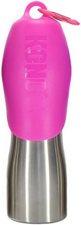 GARRAFA COM BEBEDOURO PORTÁTIL INOX - KONG
