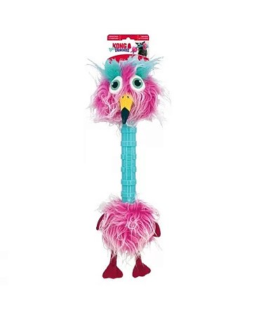 Brinquedo de Pelúcia KONG Shakerz Wingz — Pássaro Maluco Rosa