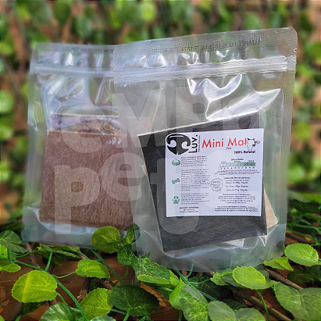 Mini Mordedor Natural Resistente Luv Mat  de Pele Bovina para porte pequeno/medio