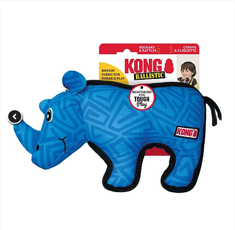 PELUCIA RESISTENTE KONG BALLISTIC RINOCERONTE