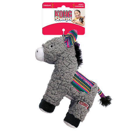 BRINQUEDO KONG SHERPS DONKEY BURRINHO MEDIOO KONG Sherps Yak é o brinquedo perfeito para cães que adoram diversão suave e aconchego. Com uma pelúcia ultra macia, este brinquedo foi criado para se tornar o companheiro ideal de aventuras, seja durante brinc