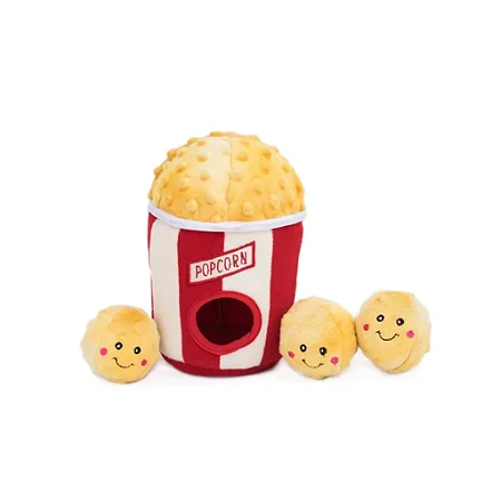 PELUCIA INTERATIVA ZIPPY BURROW  - Popcorn (Balde de pipoca) - ZIPPY PAWS