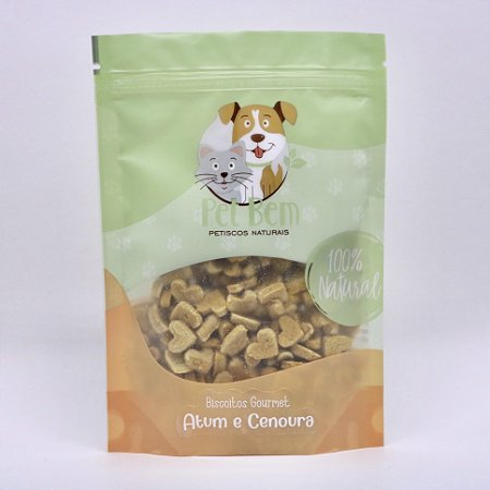 PETISCO NATURAL - BISCOITO ATUM E CENOURA  PET BEM