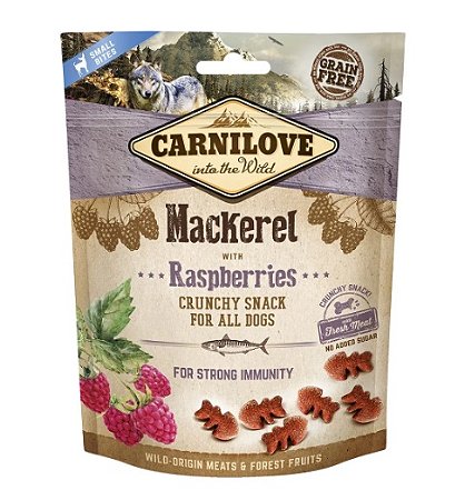 Snack de Peixe Cavalinha com framboesa  200g - Carnilove